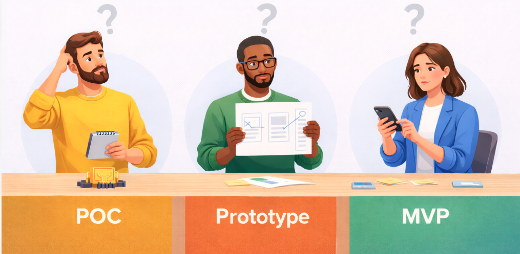 The Most Misunderstood Stages in Product Development: POC vs Prototype vs MVP